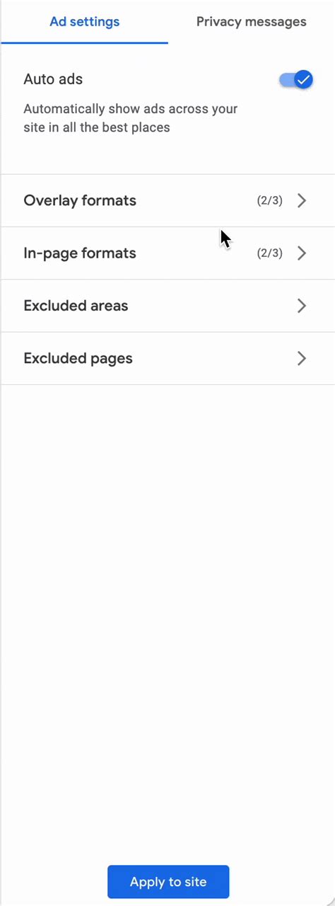 vignette ad|Vignettes in Auto ads now have frequency controls .